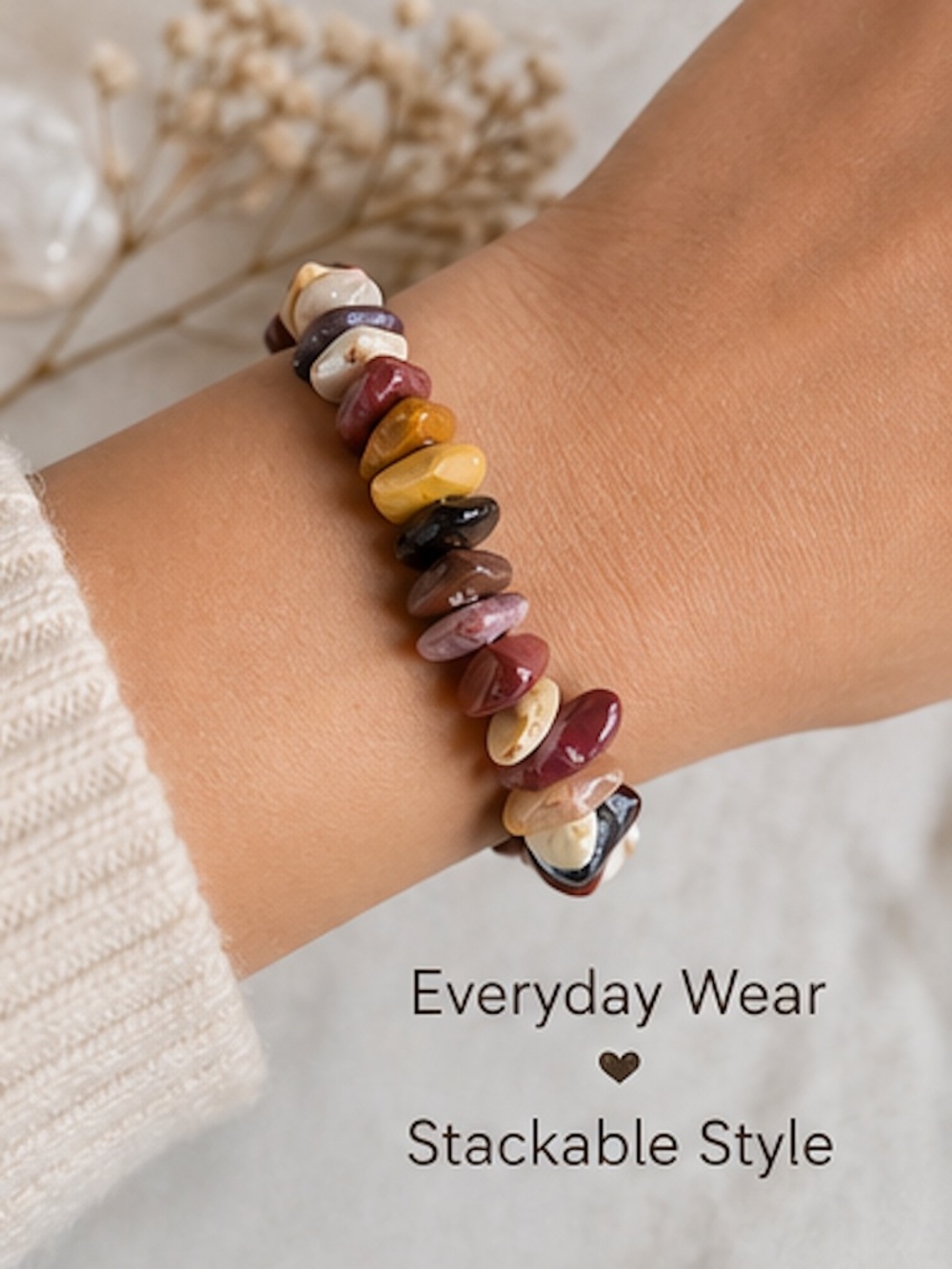 Mookaite Chip Bracelet | Adventure & New Beginnings Crystal Bracelet |